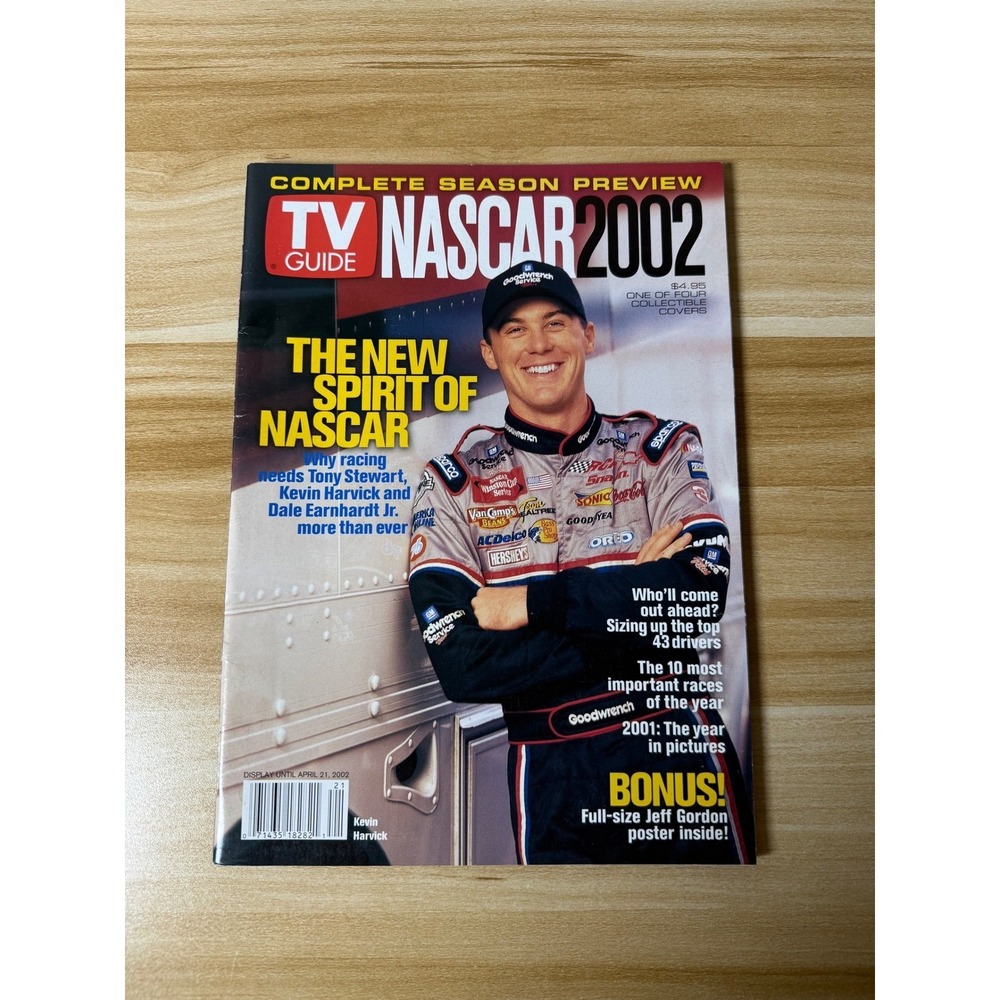 TV Guide NASCAR‎ 2002 Complete Season Preview Magazine Kevin Harvick Cover